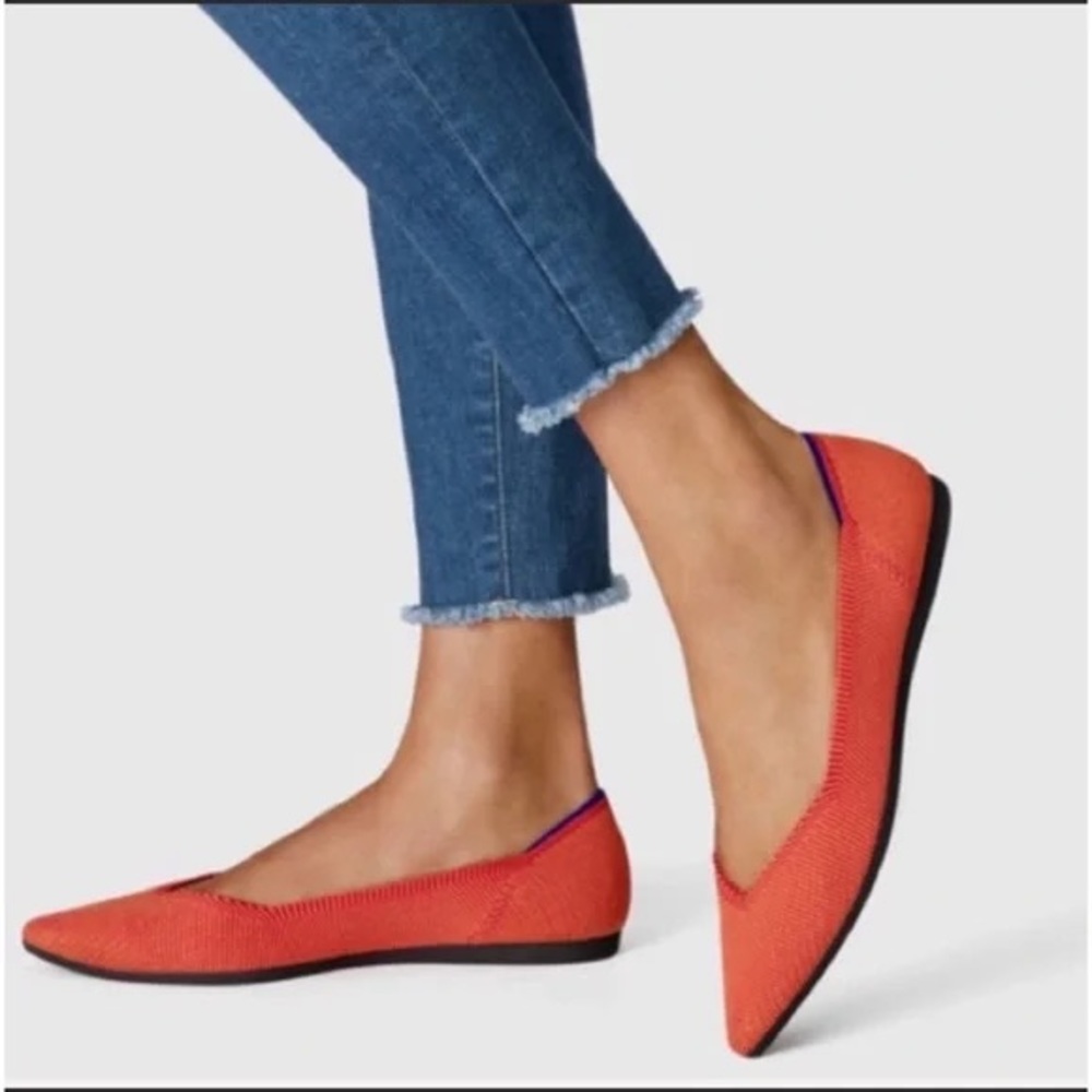 Rothy’s, Persimmon Orange, The Point Flats, 10.5
